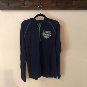Men’s Seattle Seahawks Quarter Zip T-Shirt